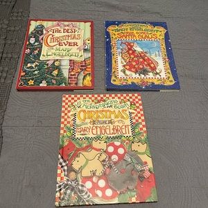 Mary Engelbreit Christmas Books- Set Of 3- Like New